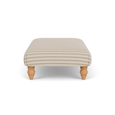 Foot Stool - Sage - Kingham Stripe
