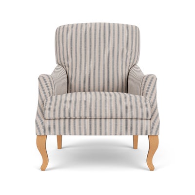 Armchair - Indigo - Kingham Stripe