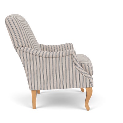 Armchair - Indigo - Kingham Stripe
