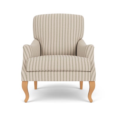 Armchair - Sage - Kingham Stripe