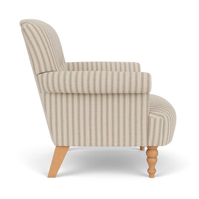 Armchair - Sage - Kingham Stripe