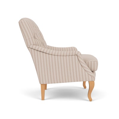 Armchair - Flax - Kingham Stripe