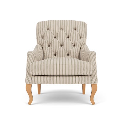 Armchair - Sage - Kingham Stripe