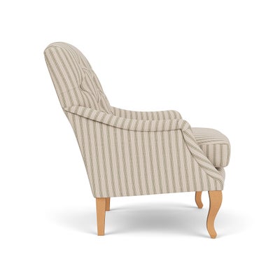 Armchair - Sage - Kingham Stripe