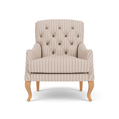 Armchair - Flax - Kingham Stripe