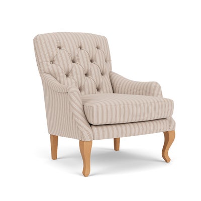 Armchair - Flax - Kingham Stripe