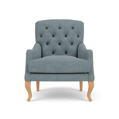Armchair - Teal marl - Rustic weave