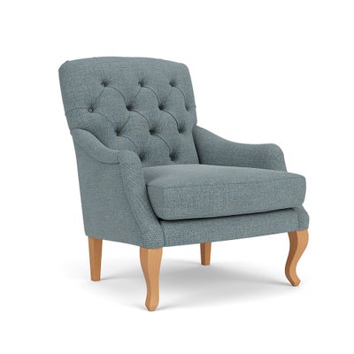 Armchair - Teal marl - Rustic weave
