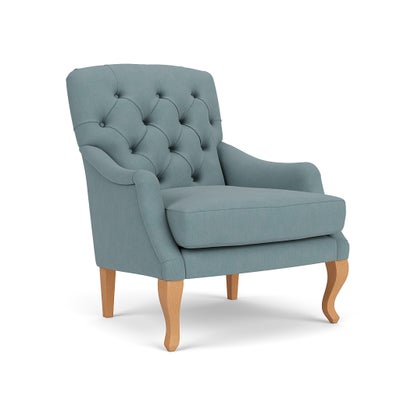 Armchair - Sky blue - House linen mix