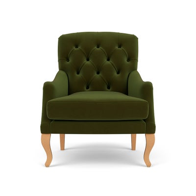 Armchair - Forest Green - Matt Velvet