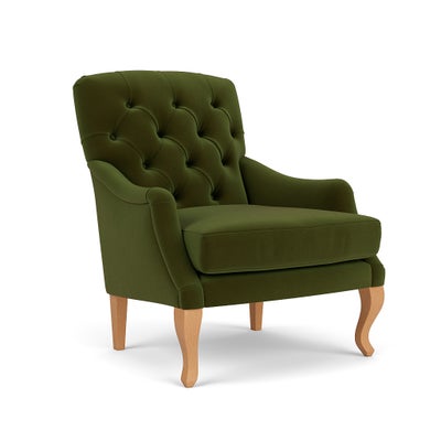 Armchair - Forest Green - Matt Velvet