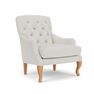 Armchair - Grey - Broadway Stripe