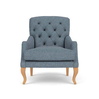 Armchair - Mid Blue - Aquaclean Oxford