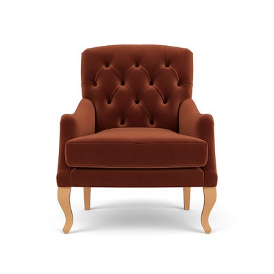 Armchair - Brick - Matt Velvet
