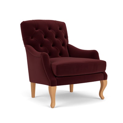 Armchair - Dark Rosehip - Matt Velvet