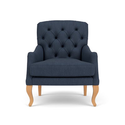 Armchair - Indigo - Luxury Italian Linen