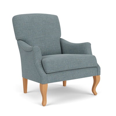 Armchair - Teal marl - Rustic weave