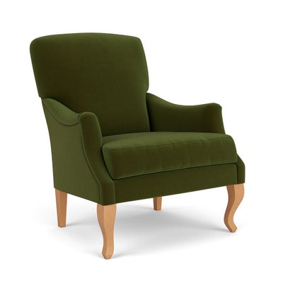 Armchair - Forest Green - Matt Velvet
