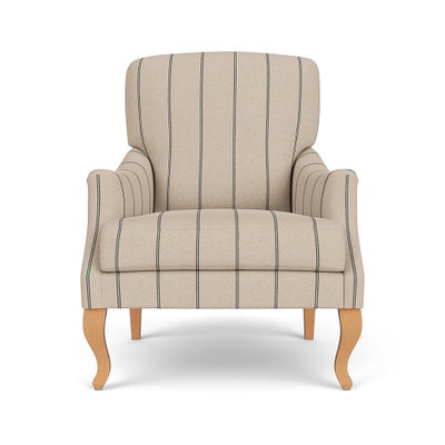 Armchair - Charcoal - Compton Stripe