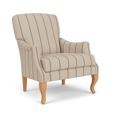 Armchair - Charcoal - Compton Stripe