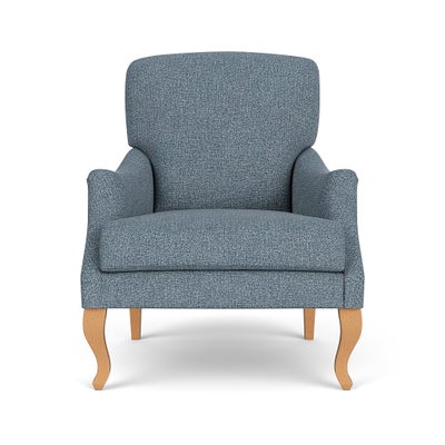 Armchair - Mid Blue - Aquaclean Oxford