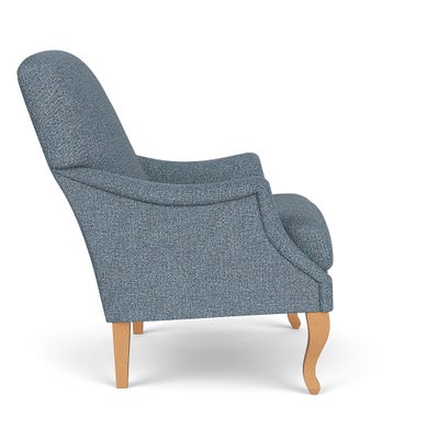 Armchair - Mid Blue - Aquaclean Oxford