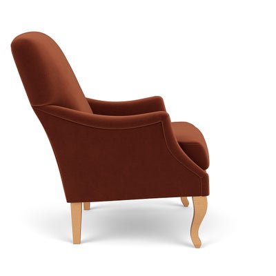 Armchair - Brick - Matt Velvet