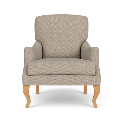 Armchair - Natural - Herringbone Weave