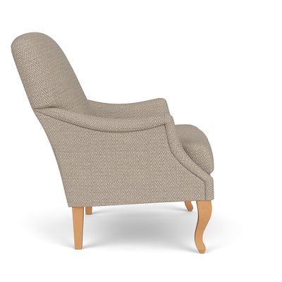 Armchair - Natural - Herringbone Weave