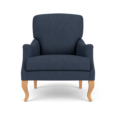 Armchair - Indigo - Luxury Italian Linen