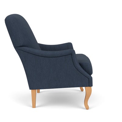 Armchair - Indigo - Luxury Italian Linen