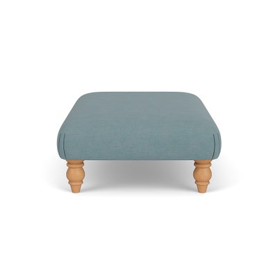 Foot Stool - Sky blue - House Linen Mix