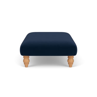 Foot Stool - Deep blue - Matt Velvet