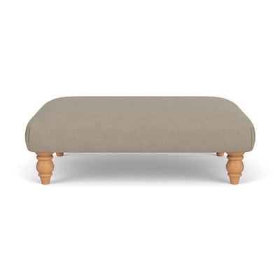Foot Stool - Dove grey - House Linen Mix