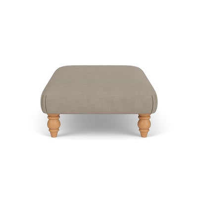Foot Stool - Dove grey - House Linen Mix