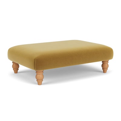 Foot Stool - Mustard - Matt Velvet