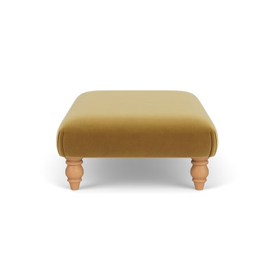 Foot Stool - Mustard - Matt Velvet