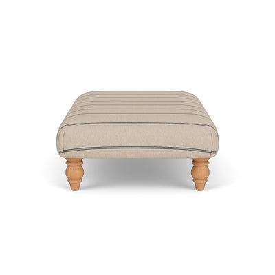 Foot Stool - Charcoal - Compton Stripe