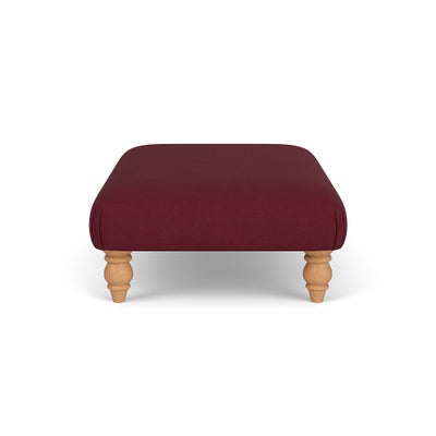 Foot Stool - Rosehip - House Linen Mix