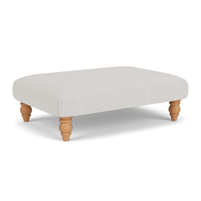 Foot Stool - Grey - Broadway Stripe