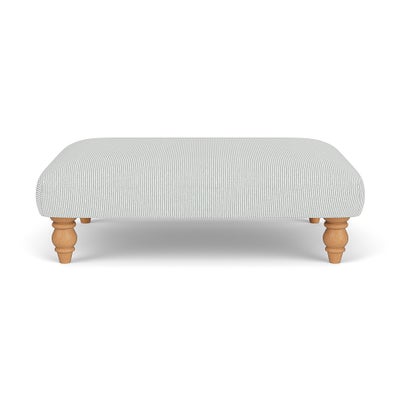 Foot Stool - Duck Egg - Broadway Stripe