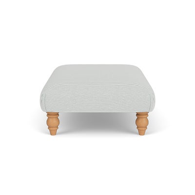 Foot Stool - Duck Egg - Broadway Stripe