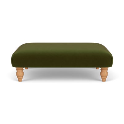 Foot Stool - Forest Green - Matt Velvet