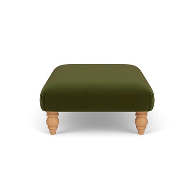 Foot Stool - Forest Green - Matt Velvet