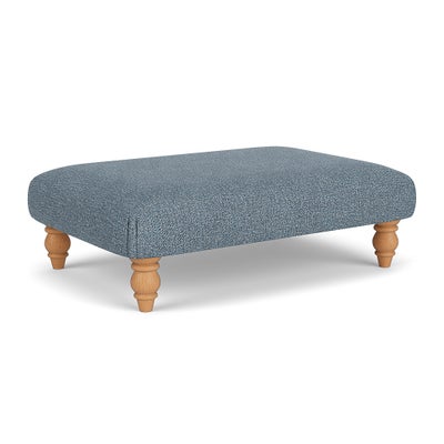 Foot Stool - Mid Blue - Aquaclean Oxford