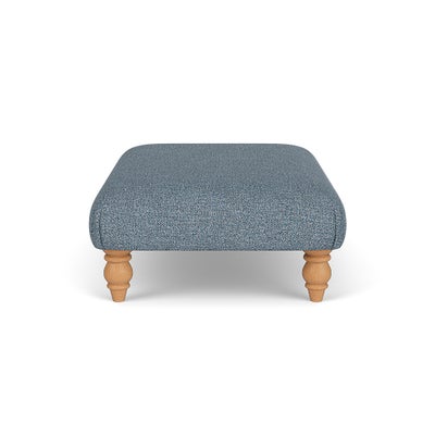 Foot Stool - Mid Blue - Aquaclean Oxford