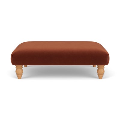 Foot Stool - Brick - Matt Velvet