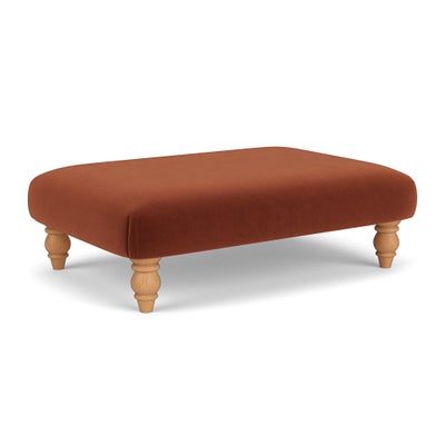 Foot Stool - Brick - Matt Velvet