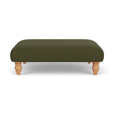 Foot Stool - Forest Green - House Linen Mix
