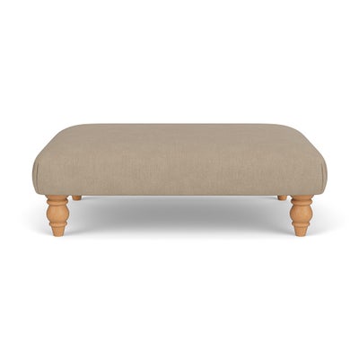 Foot Stool - Natural - House Linen Mix